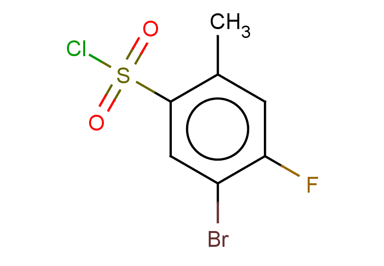 5-bromo-4-fluoro-2-methylbenzene-1-sulfonyl chloride