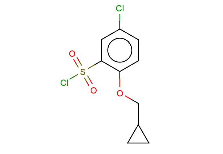 5-chloro-2-(cyclopropylmethoxy)benzene-1-sulfonyl chloride