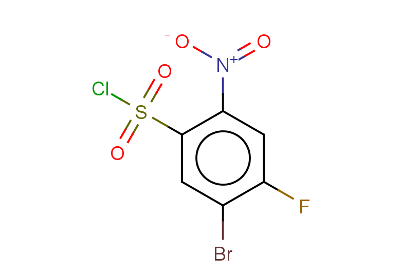 5-bromo-4-fluoro-2-nitrobenzene-1-sulfonyl chloride