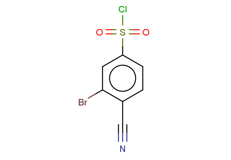 3-bromo-4-cyanobenzene-1-sulfonyl chloride