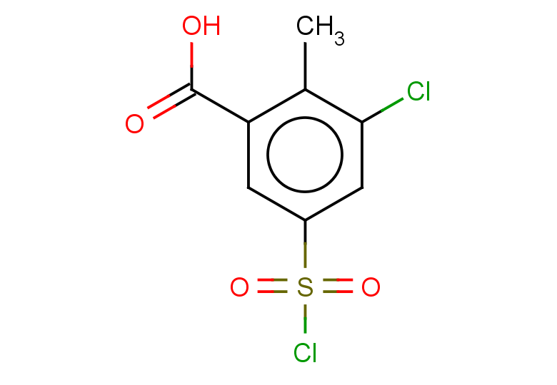 3-chloro-5-(chlorosulfonyl)-2-methylbenzoic acid