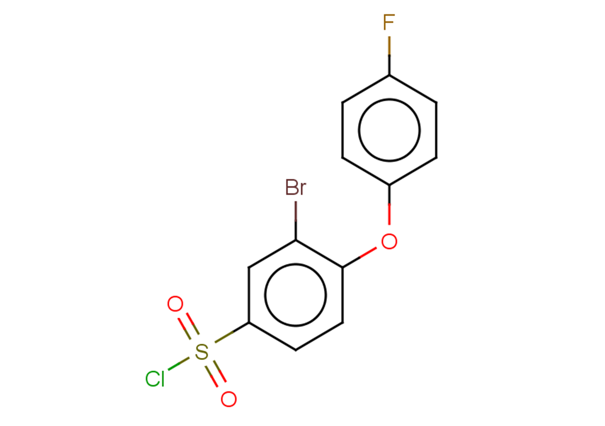 3-bromo-4-(4-fluorophenoxy)benzene-1-sulfonyl chloride
