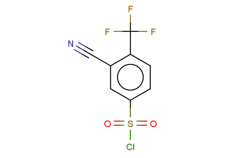 3-cyano-4-(trifluoromethyl)benzene-1-sulfonyl chloride