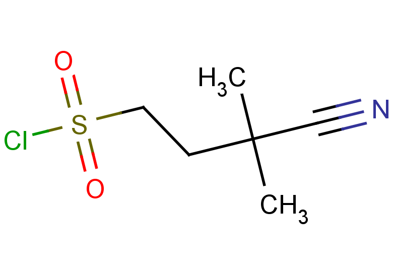 3-cyano-3,3-dimethylpropane-1-sulfonyl chloride