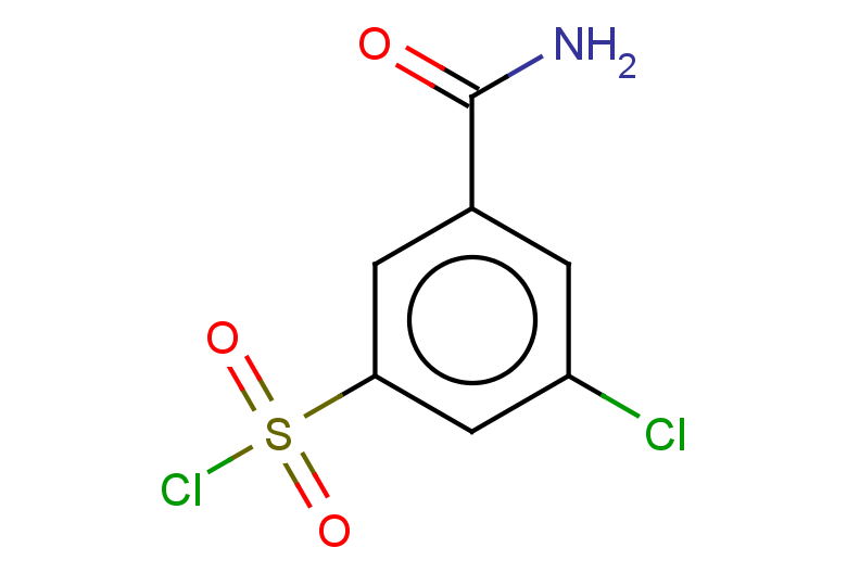 3-carbamoyl-5-chlorobenzene-1-sulfonyl chloride