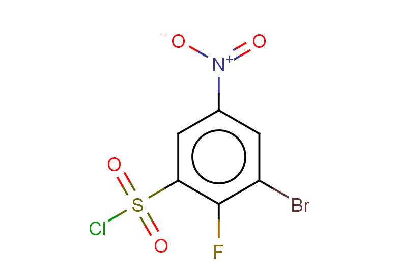 3-bromo-2-fluoro-5-nitrobenzene-1-sulfonyl chloride