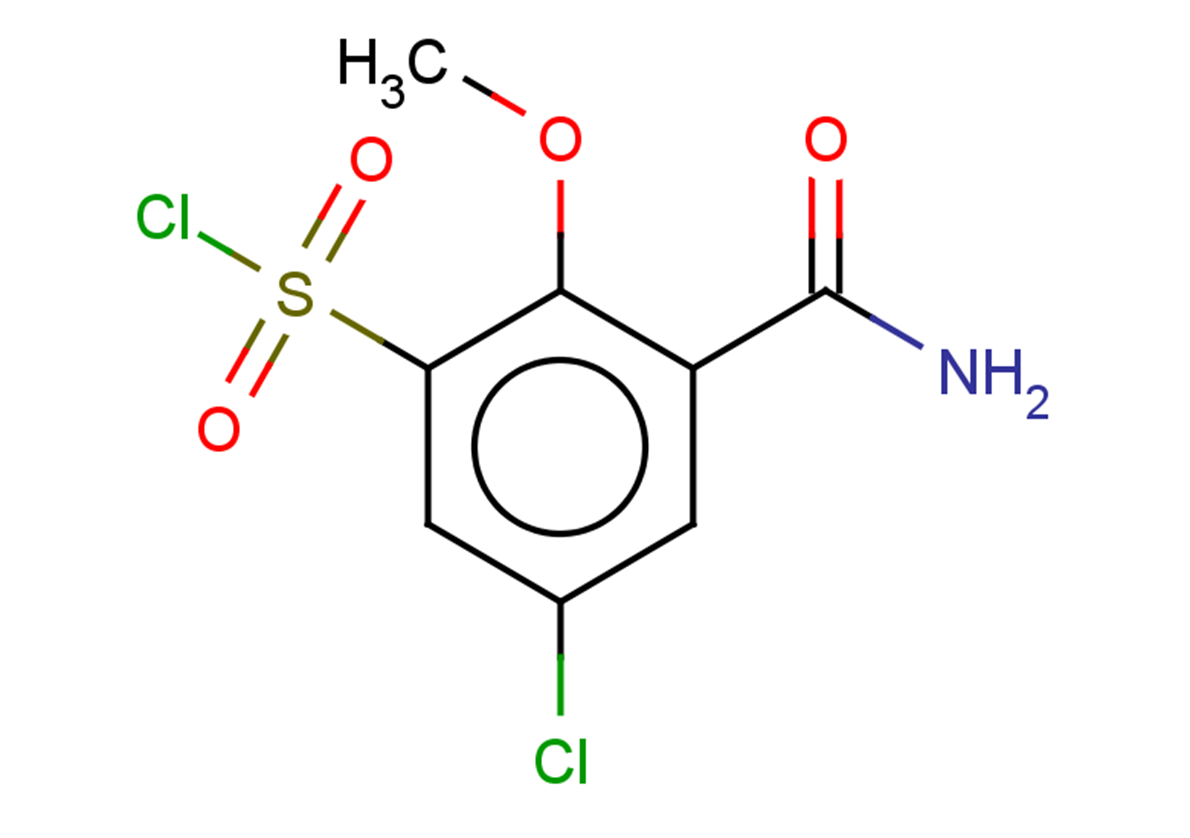 3-carbamoyl-5-chloro-2-methoxybenzene-1-sulfonyl chloride
