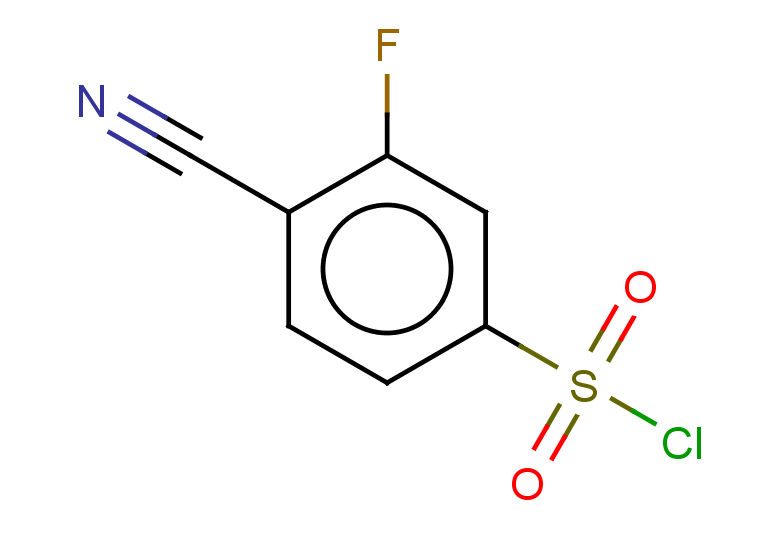 4-cyano-3-fluorobenzene-1-sulfonyl chloride