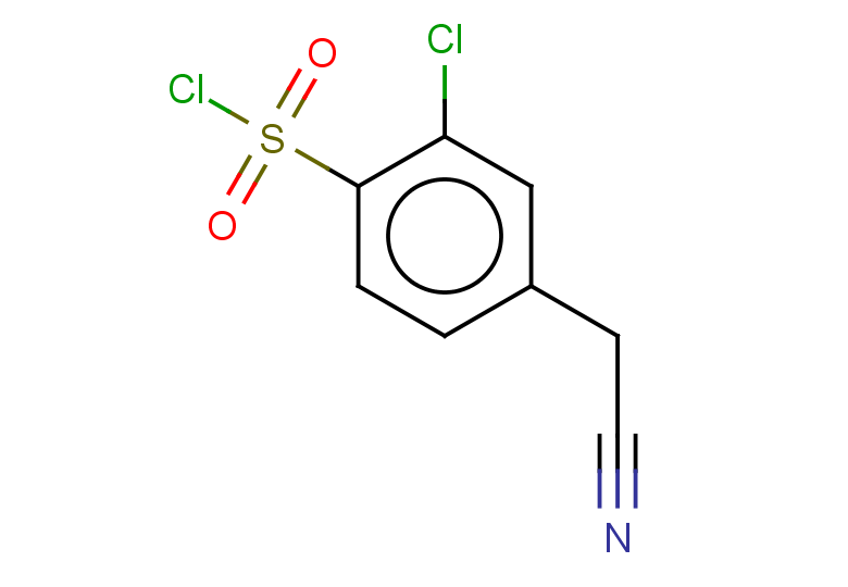 2-chloro-4-(cyanomethyl)benzene-1-sulfonyl chloride