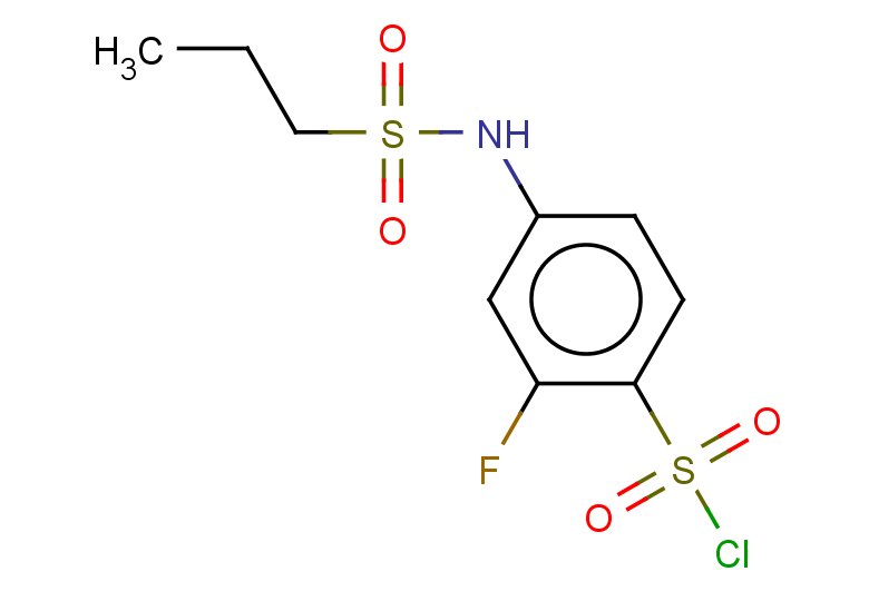 2-fluoro-4-(propane-1-sulfonamido)benzene-1-sulfonyl chloride