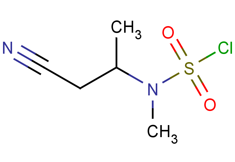 3-[(chlorosulfonyl)(methyl)amino]butanenitrile