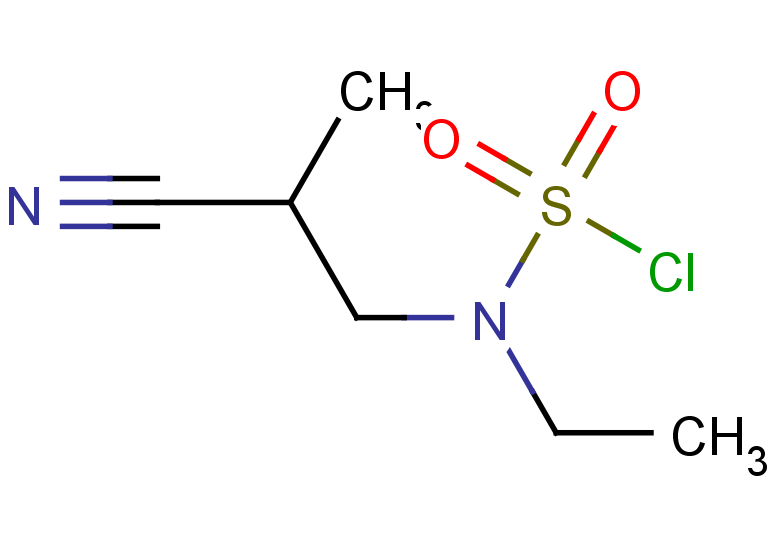 3-[(chlorosulfonyl)(ethyl)amino]-2-methylpropanenitrile