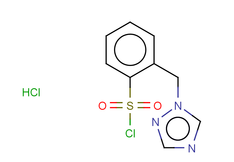 2-(1H-1,2,4-triazol-1-ylmethyl)benzene-1-sulfonyl chloride hydrochloride