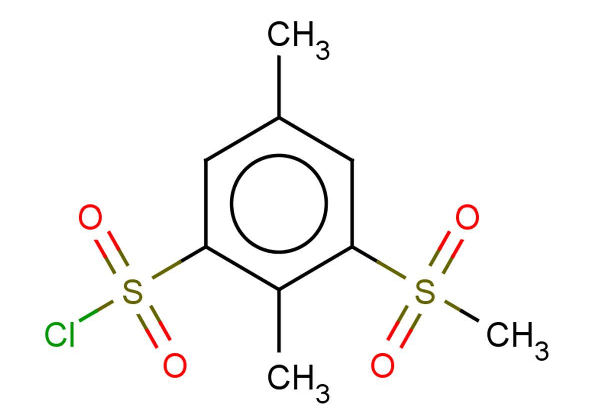 3-methanesulfonyl-2,5-dimethylbenzene-1-sulfonyl chloride