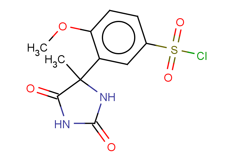 4-methoxy-3-(4-methyl-2,5-dioxoimidazolidin-4-yl)benzene-1-sulfonyl chloride