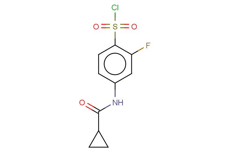 4-cyclopropaneamido-2-fluorobenzene-1-sulfonyl chloride