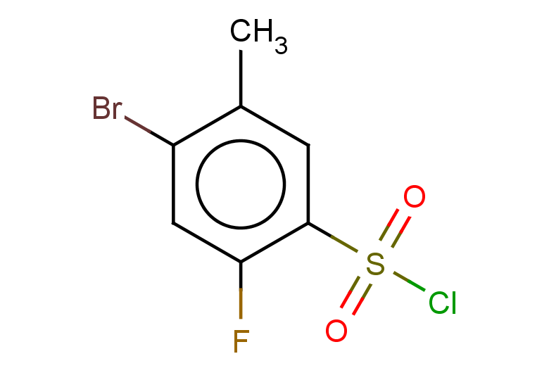 4-bromo-2-fluoro-5-methylbenzene-1-sulfonyl chloride