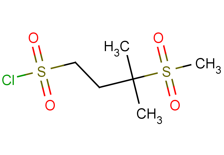 3-methanesulfonyl-3-methylbutane-1-sulfonyl chloride