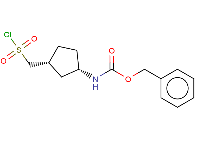 rac-benzyl N-[(1R,3S)-3-[(chlorosulfonyl)methyl]cyclopentyl]carbamate, cis