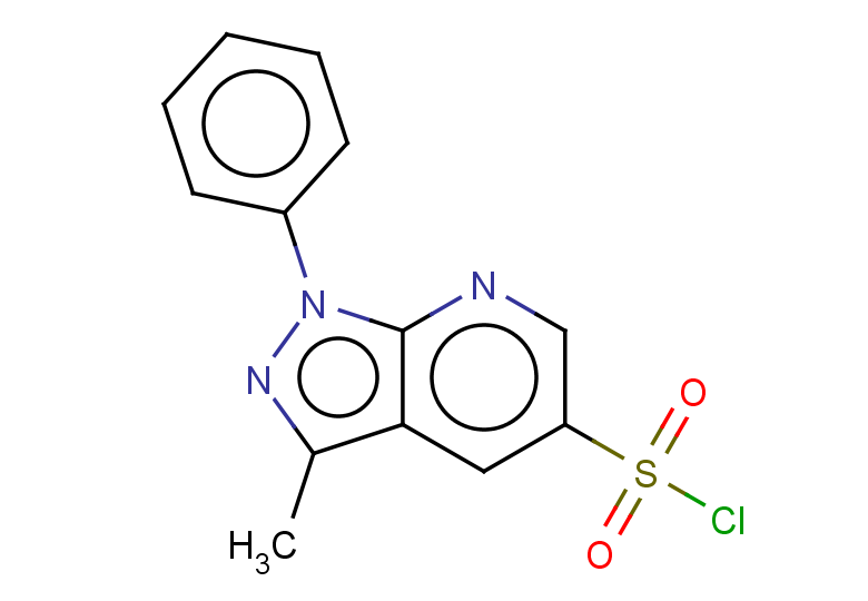 3-methyl-1-phenyl-1H-pyrazolo[3,4-b]pyridine-5-sulfonyl chloride