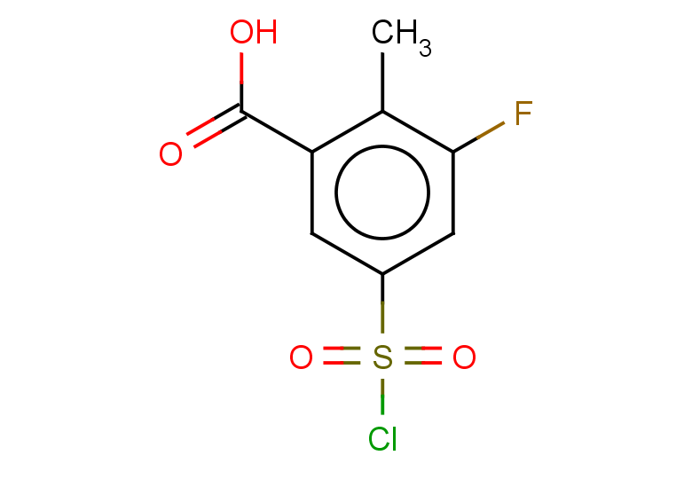 5-(chlorosulfonyl)-3-fluoro-2-methylbenzoic acid