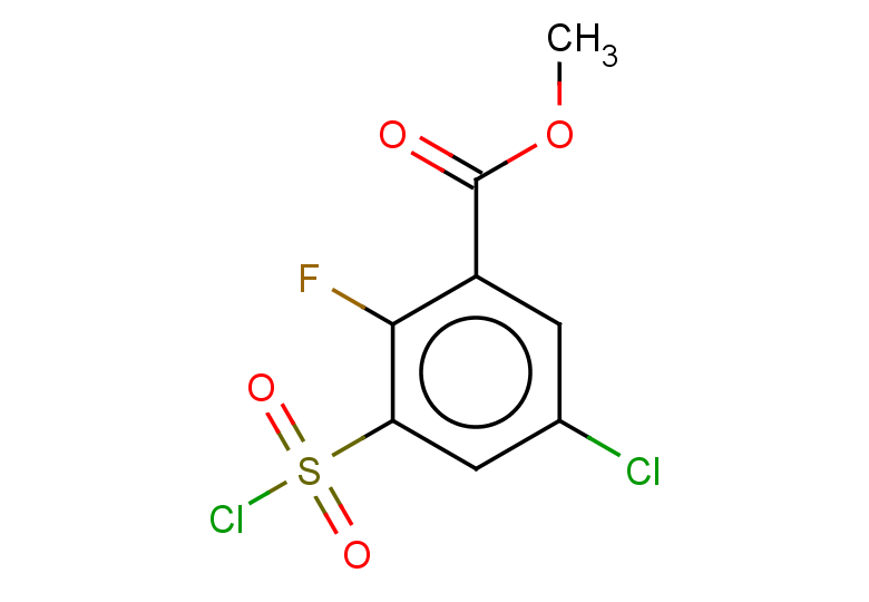 methyl 5-chloro-3-(chlorosulfonyl)-2-fluorobenzoate