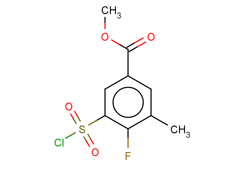 methyl 3-(chlorosulfonyl)-4-fluoro-5-methylbenzoate