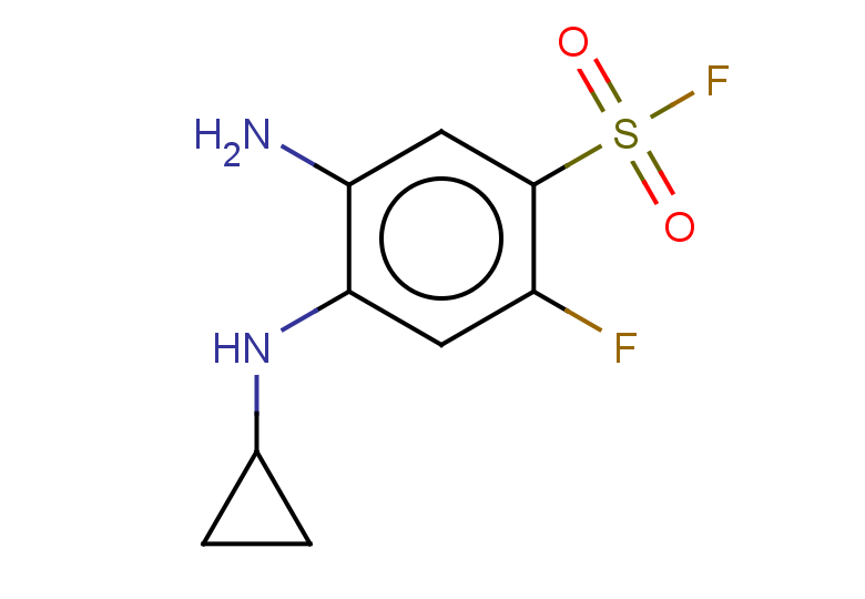 5-amino-4-(cyclopropylamino)-2-fluorobenzene-1-sulfonyl fluoride