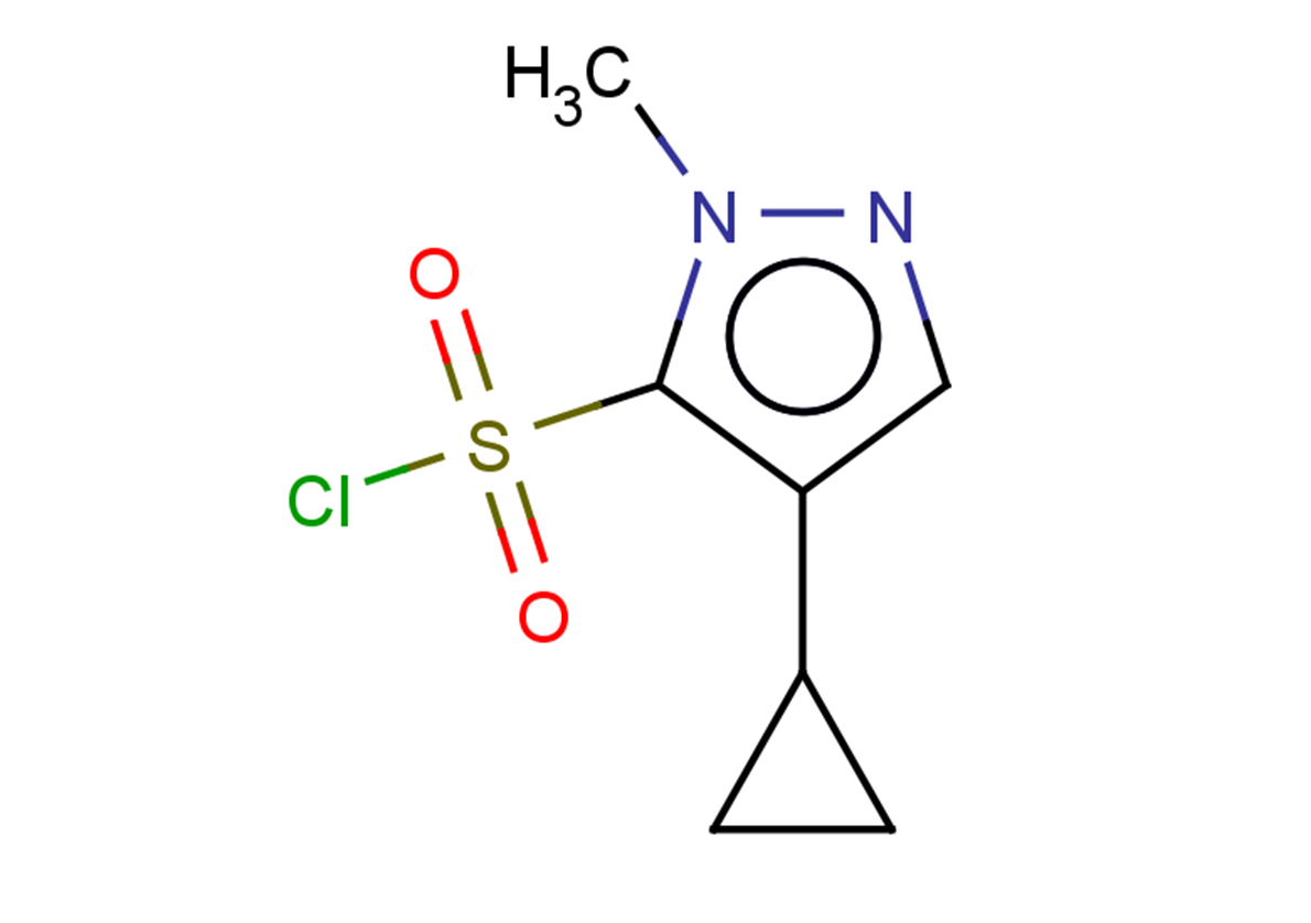 4-cyclopropyl-1-methyl-1H-pyrazole-5-sulfonyl chloride