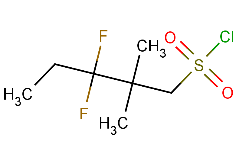 3,3-difluoro-2,2-dimethylpentane-1-sulfonyl chloride