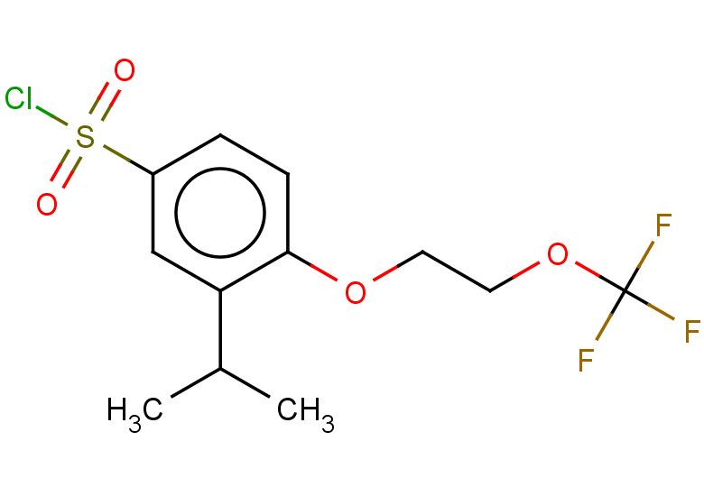 3-(propan-2-yl)-4-[2-(trifluoromethoxy)ethoxy]benzene-1-sulfonyl chloride