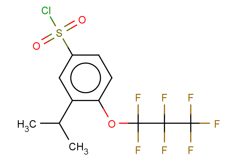 4-(heptafluoropropoxy)-3-(propan-2-yl)benzene-1-sulfonyl chloride