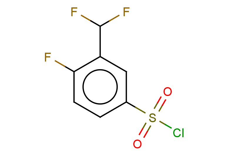 3-(difluoromethyl)-4-fluorobenzene-1-sulfonyl chloride