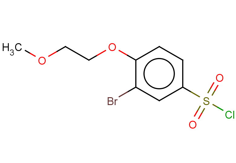 3-bromo-4-(2-methoxyethoxy)benzene-1-sulfonyl chloride