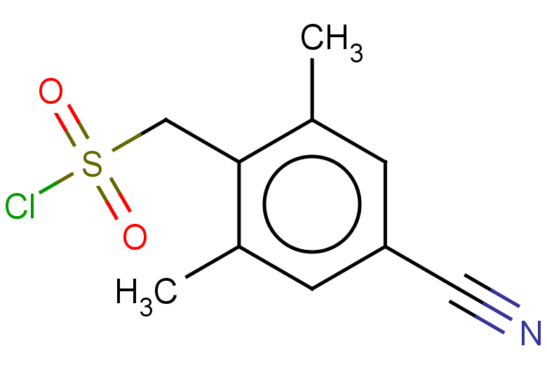 (4-cyano-2,6-dimethylphenyl)methanesulfonyl chloride