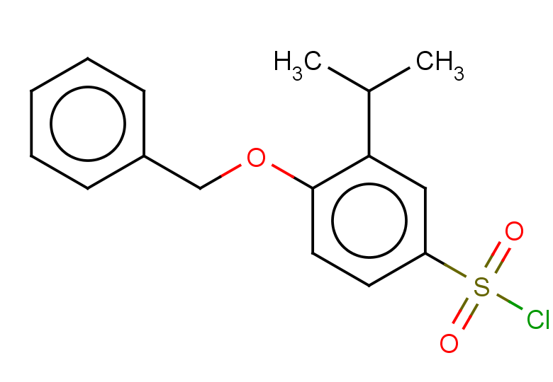 4-(benzyloxy)-3-(propan-2-yl)benzene-1-sulfonyl chloride