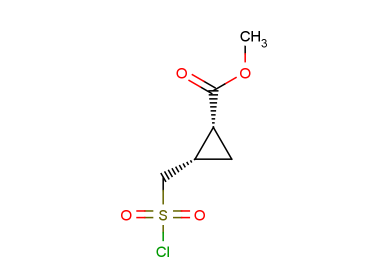 rac-methyl (1R,2S)-2-[(chlorosulfonyl)methyl]cyclopropane-1-carboxylate