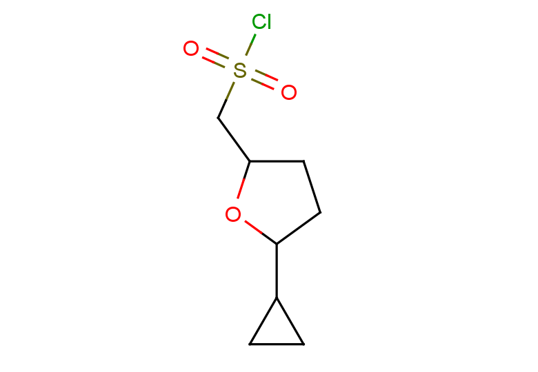 (5-cyclopropyloxolan-2-yl)methanesulfonyl chloride