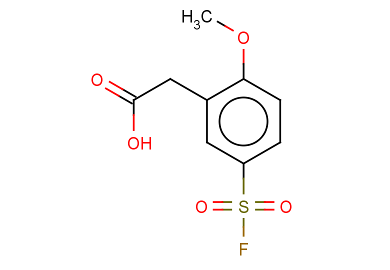 2-[5-(fluorosulfonyl)-2-methoxyphenyl]acetic acid