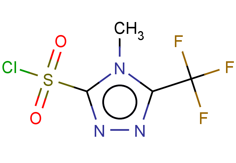 4-methyl-5-(trifluoromethyl)-4H-1,2,4-triazole-3-sulfonyl chloride