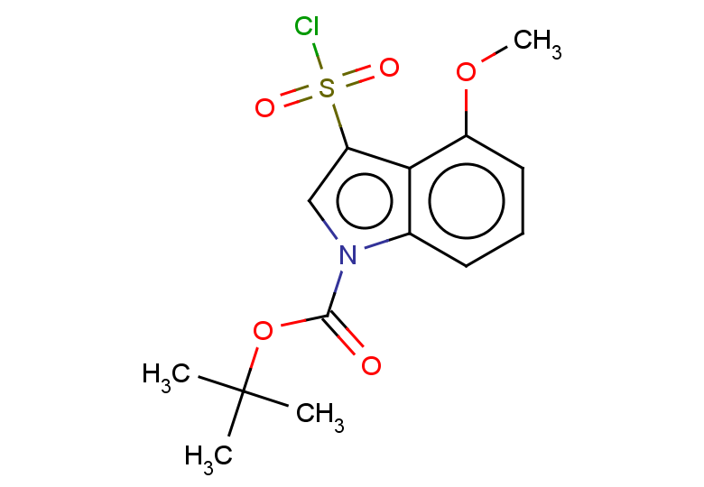 tert-butyl 3-(chlorosulfonyl)-4-methoxy-1H-indole-1-carboxylate