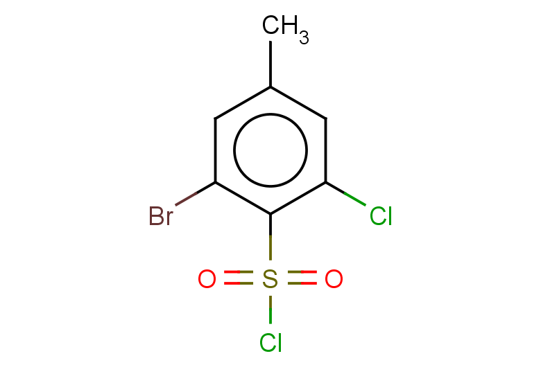 2-bromo-6-chloro-4-methylbenzene-1-sulfonyl chloride