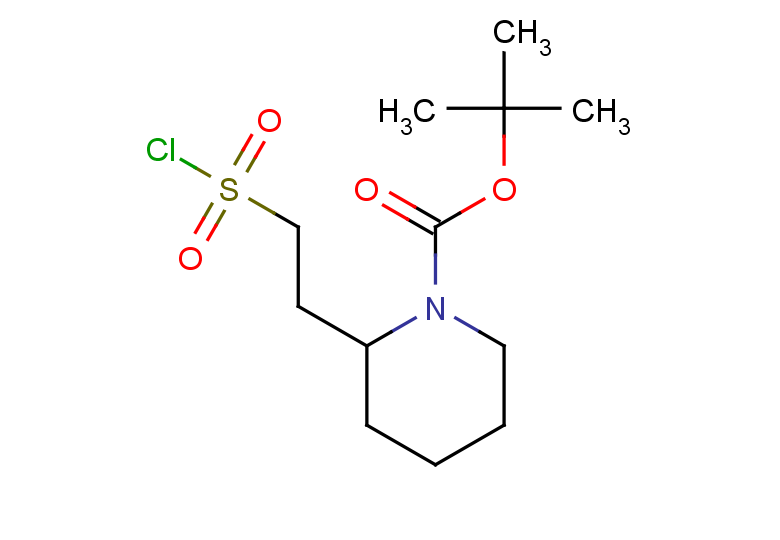 tert-butyl 2-[2-(chlorosulfonyl)ethyl]piperidine-1-carboxylate