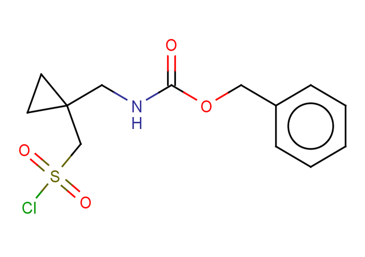 benzyl N-({1-[(chlorosulfonyl)methyl]cyclopropyl}methyl)carbamate