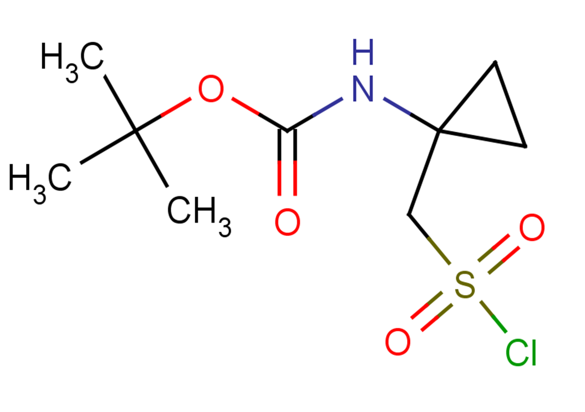 tert-butyl N-{1-[(chlorosulfonyl)methyl]cyclopropyl}carbamate