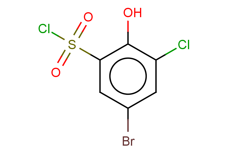 5-bromo-3-chloro-2-hydroxybenzene-1-sulfonyl chloride