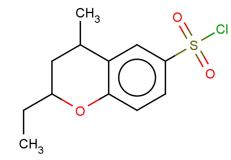 2-ethyl-4-methyl-3,4-dihydro-2H-1-benzopyran-6-sulfonyl chloride, Mixture of diastereomers