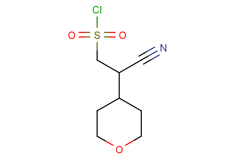 2-cyano-2-(oxan-4-yl)ethane-1-sulfonyl chloride