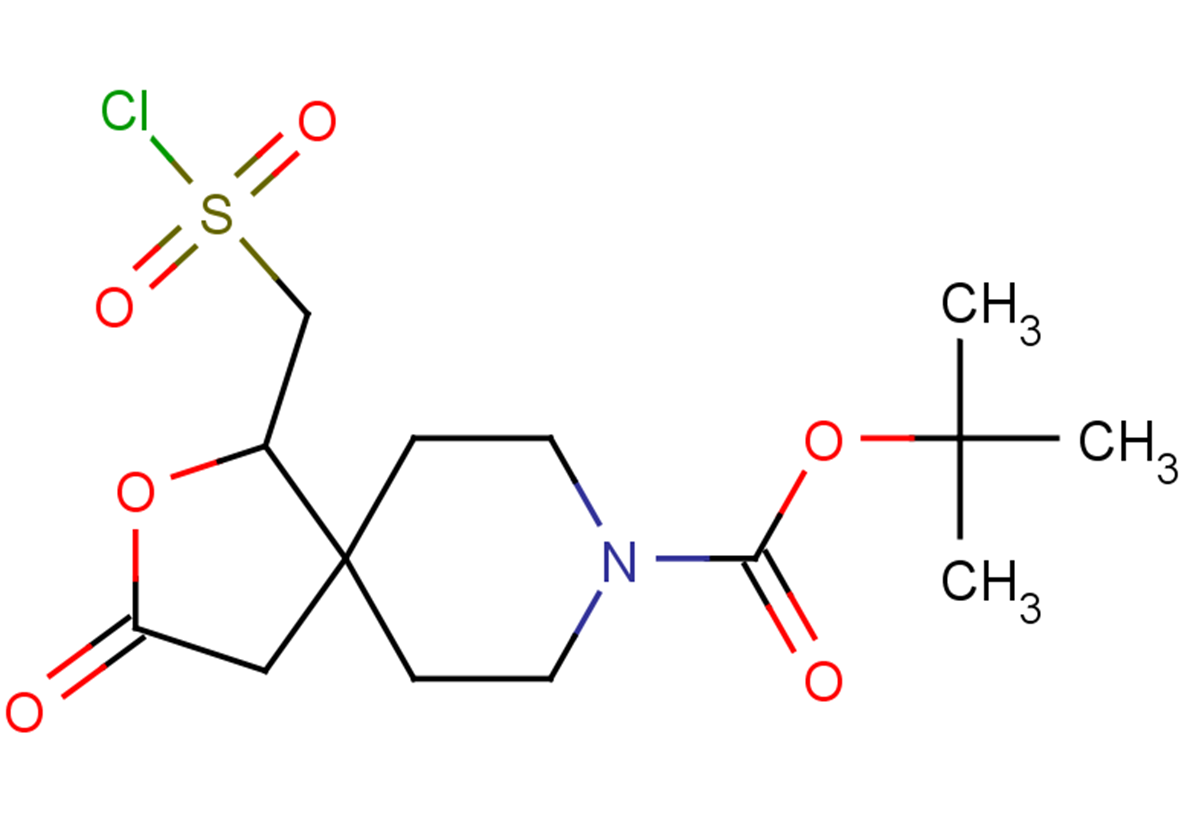 tert-butyl 1-[(chlorosulfonyl)methyl]-3-oxo-2-oxa-8-azaspiro[4.5]decane-8-carboxylate