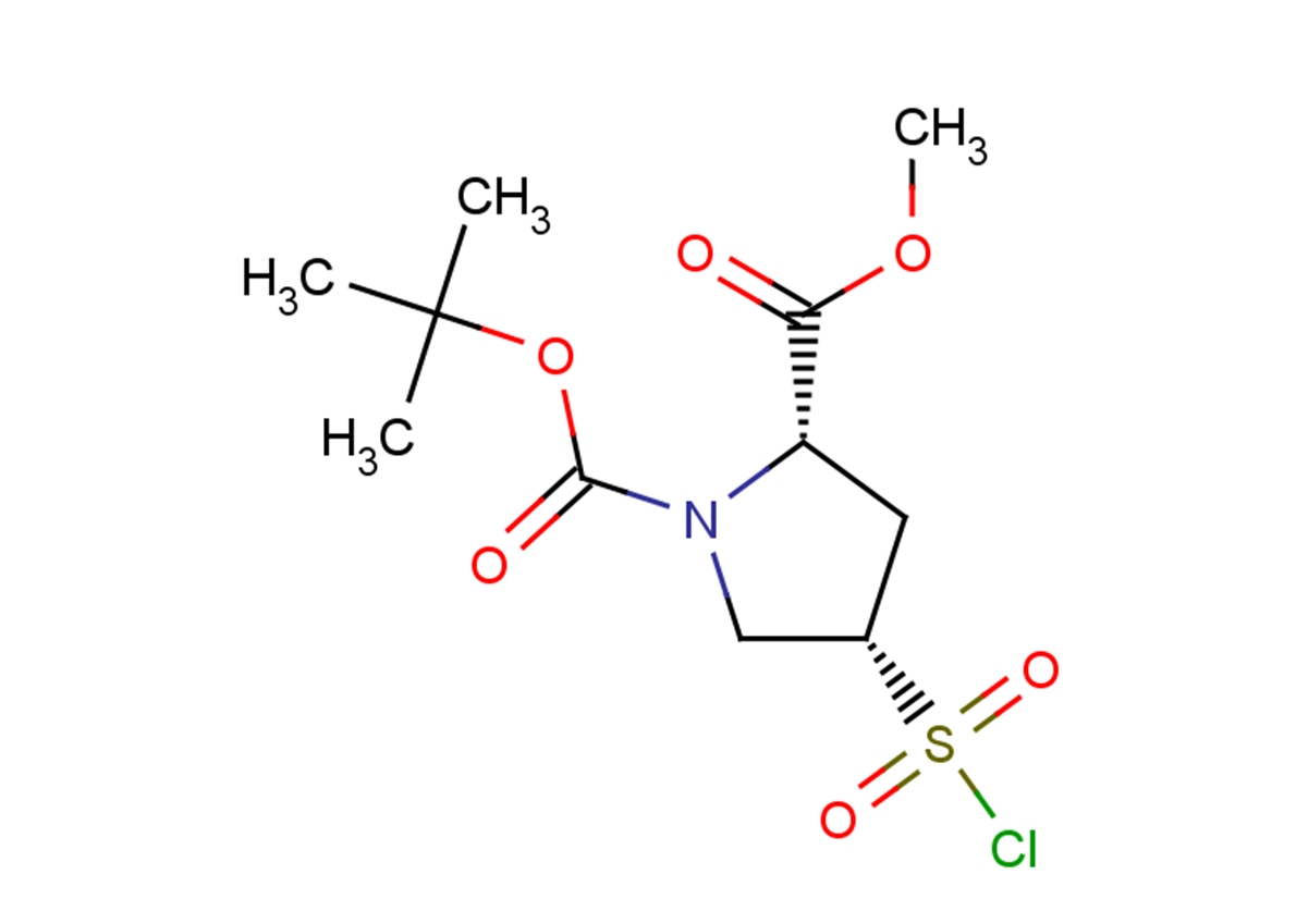1-tert-butyl 2-methyl (2S,4S)-4-(chlorosulfonyl)pyrrolidine-1,2-dicarboxylate
